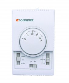 Термостат с регулятором скорости вентилятора Sonniger Панель управления COMFORT TR-110L