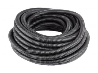Труба гофрированная ПНД (гофра, шланг) с протяжкой D40мм черная
