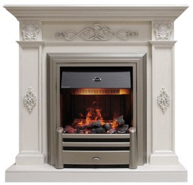 Деревянный портал Dimplex Derby белый дуб