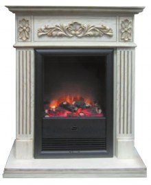 Деревянный портал Dimplex Marseille белый дуб