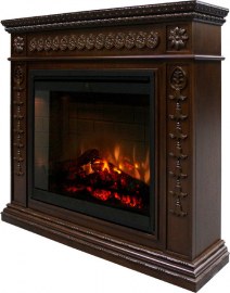 Деревянный портал Dimplex Milan темный дуб