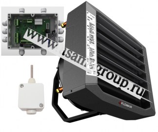 Водяной калорифер с вентилятором FLOWAIR LEO S2 BMS комплект