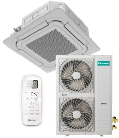 Инверторный кассетный кондиционер Hisense AUC-48UR4RKC8 / AUW-48U6RN8 (комплект) Wi-Fi
