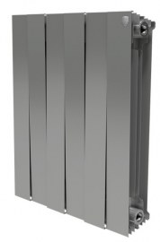 Биметаллический секционный радиатор 500 мм Royal Thermo PianoForte 500 Silver Satin - 8 секц