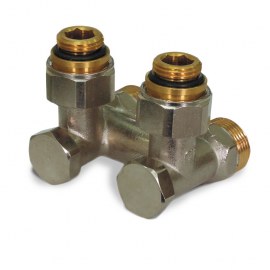 Узел нижнего подключения для однотрубной системы Varmann 701322 (угловой)