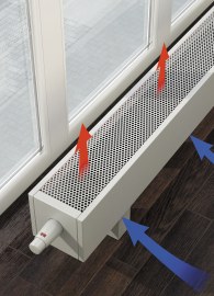 Низкий настенный водяной конвектор с боковым подключением Varmann MiniKon Standart MSWO (Стандарт) M S W O 185.180.1300